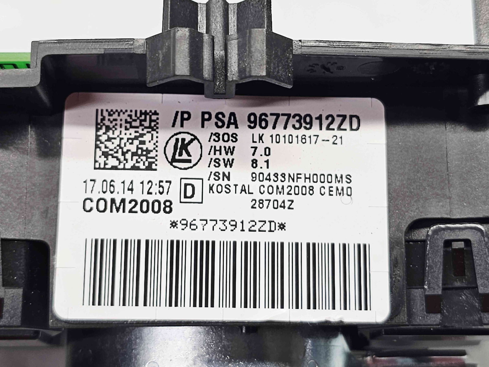 Ansamblu manete Peugeot 3008 [Fabr 2009-2016] 96773912ZD - imagine 5