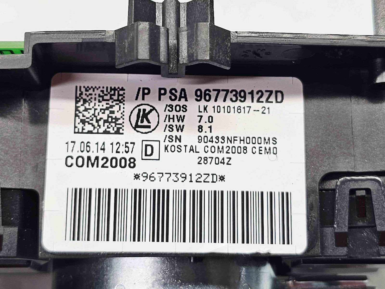 Ansamblu manete PEUGEOT 5008 [Fabr 2009-2017] 96773912ZD - imagine 2