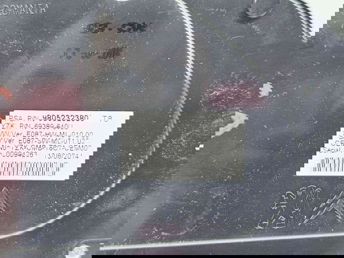  Ceas bord Peugeot 3008 [Fabr 2009-2016] 9805232380