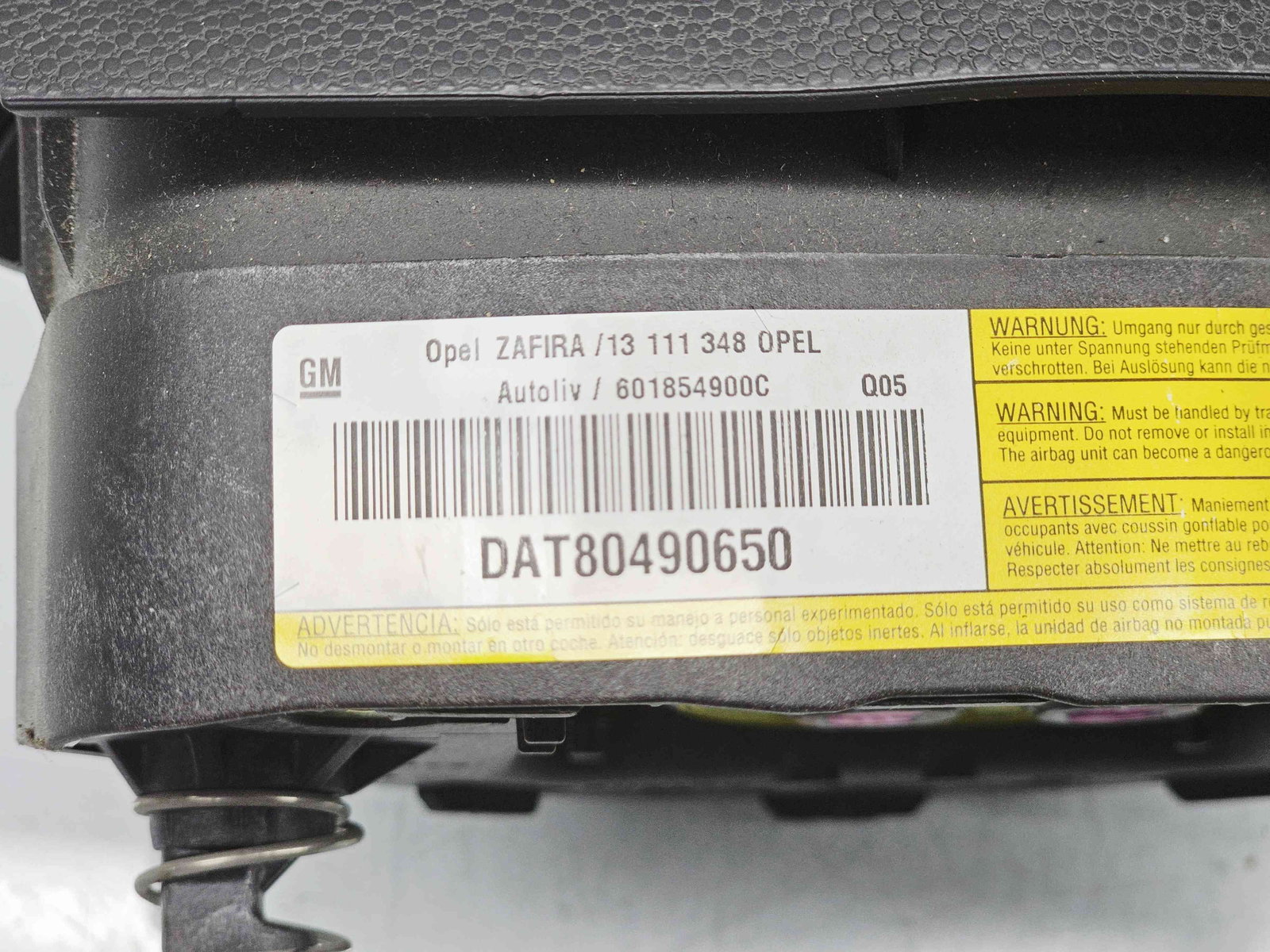 Airbag volan Opel Zafira B (A05) [Fabr 2006-2011] 13111348 - imagine 4