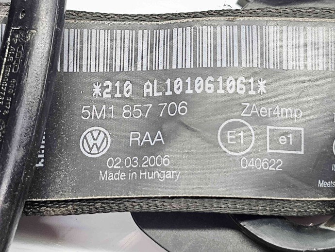  Centura dreapta fata Volkswagen Golf 5 Plus (5M1) [Fabr 2005-2008] 5M1857706