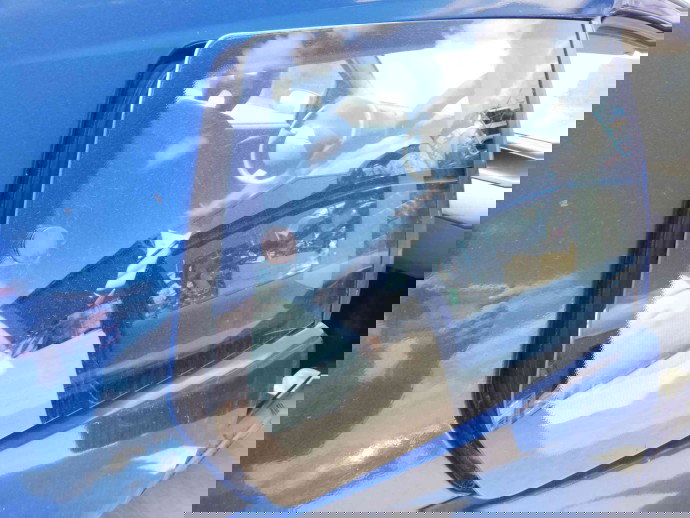 Geam caroserie fix dreapta OEM Fiat Punto 1.2 1999-2007