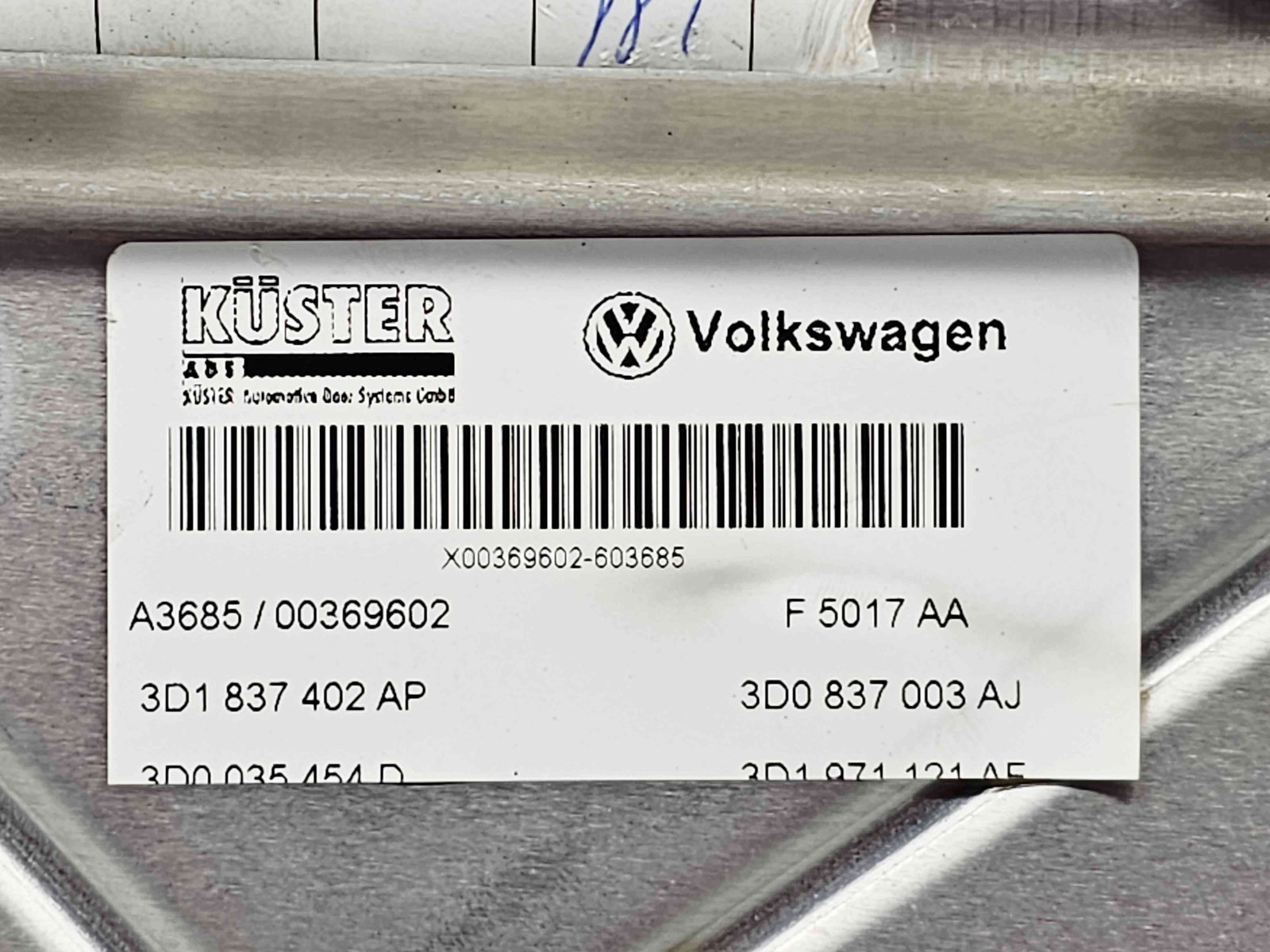 Macara electrica geam dreapta fata Volkswagen Phaeton (3D) [Fabr 2002-2016] 3D1837402AP - imagine 3