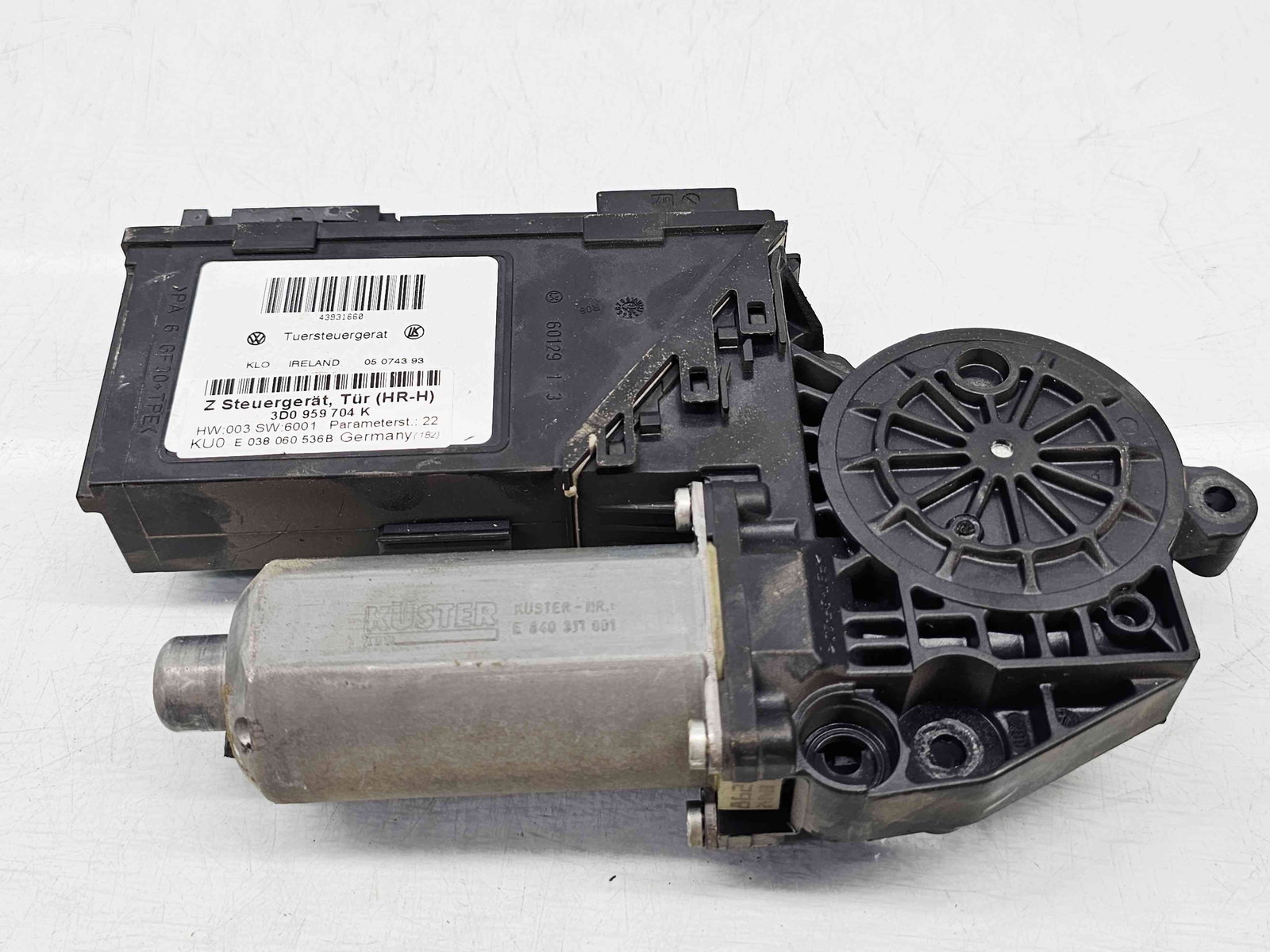 Motoras geam dreapta spate Volkswagen Phaeton (3D) [Fabr 2002-2016] 3D0959704K - imagine 3