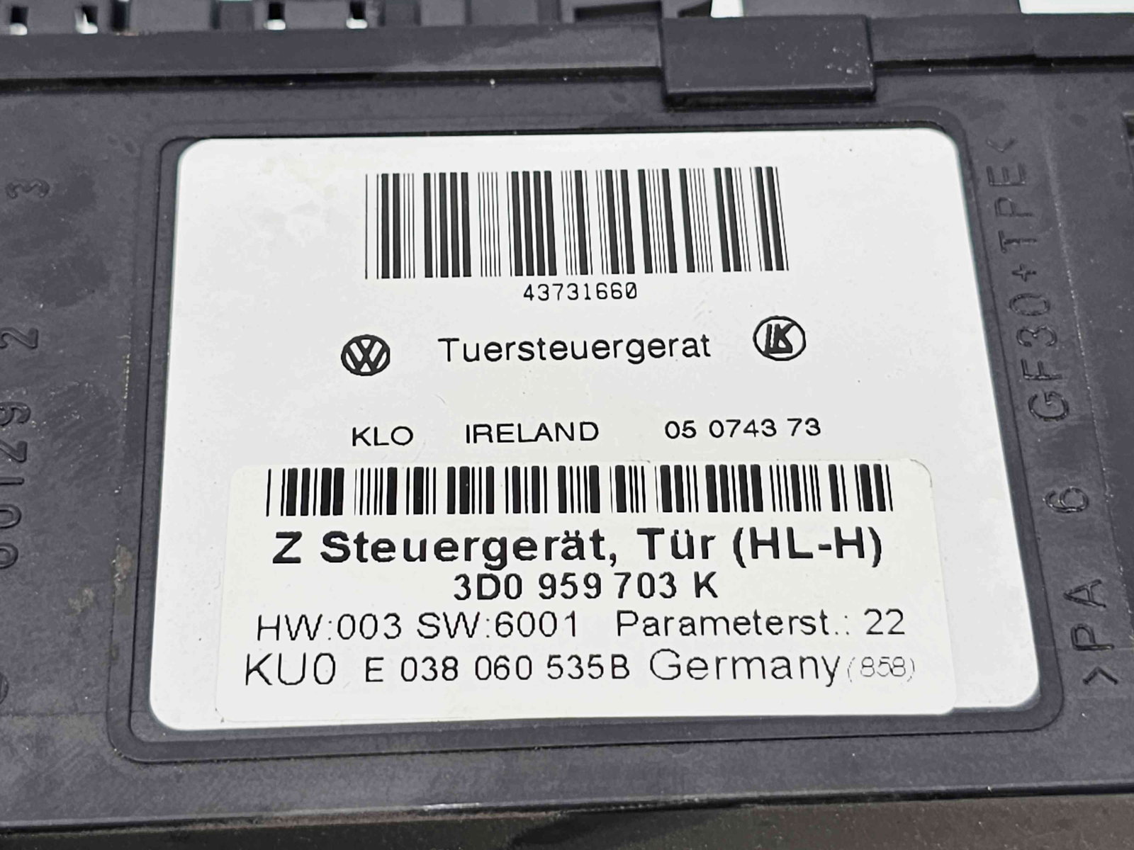 Motoras geam stanga spate Volkswagen Phaeton (3D) [Fabr 2002-2016] 3D0959703K - imagine 4