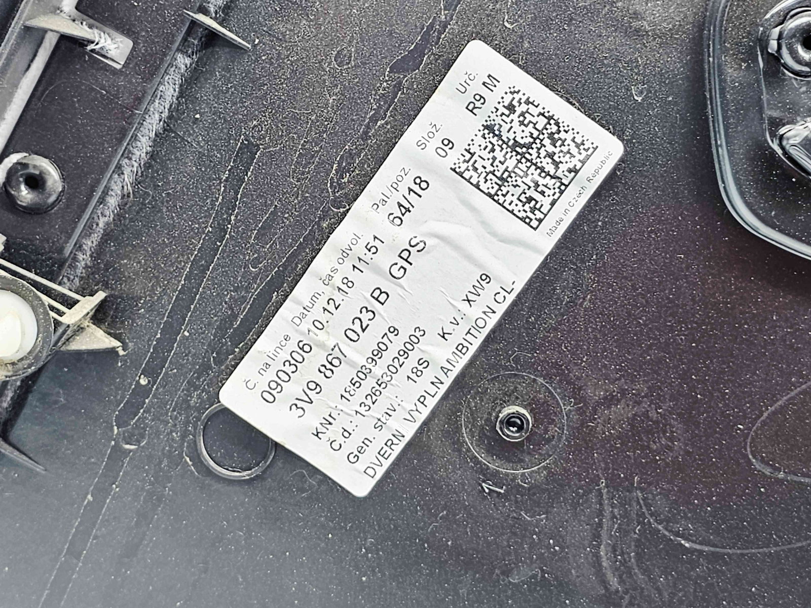 Tapiterie usa stanga spate Skoda Superb III Combi (3V5) [Fabr 2015-2024] 3V9867023B - imagine 5