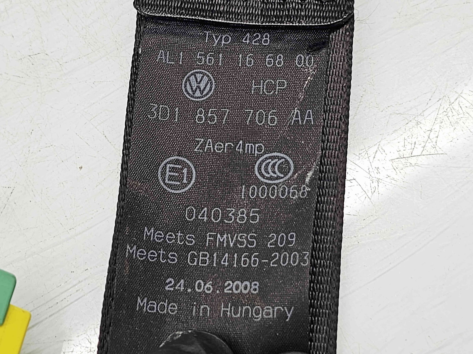 Centura dreapta fata Volkswagen Phaeton (3D) [Fabr 2002-2016] 3D1857706AA - imagine 4