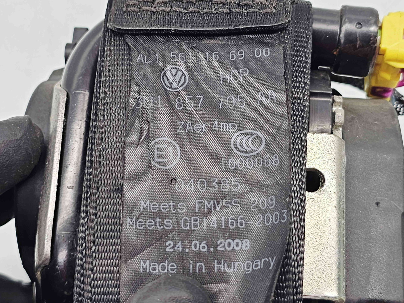 Centura stanga fata Volkswagen Phaeton (3D) [Fabr 2002-2016] 3D1857705AA - imagine 4