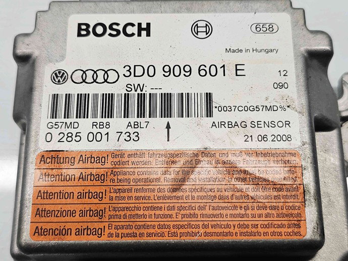 Calculator airbag Volkswagen Phaeton (3D) [Fabr 2002-2016] 3D0909601E 3.0 TDI CEXA 176KW / 239CP