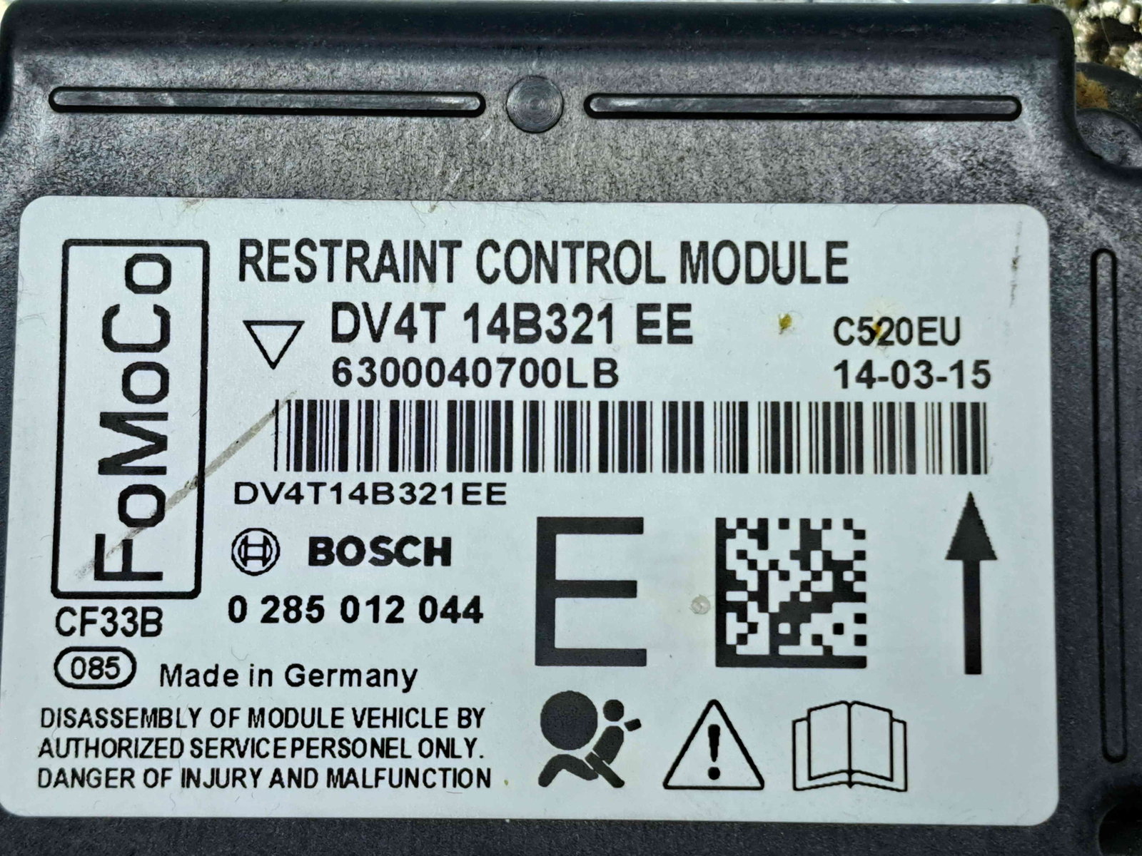 Calculator airbag Ford Kuga II [Fabr 2012-prezent] DV4T-14B321-EE 2.0 TDCI TXDA 103KW / 140CP - imagine 4