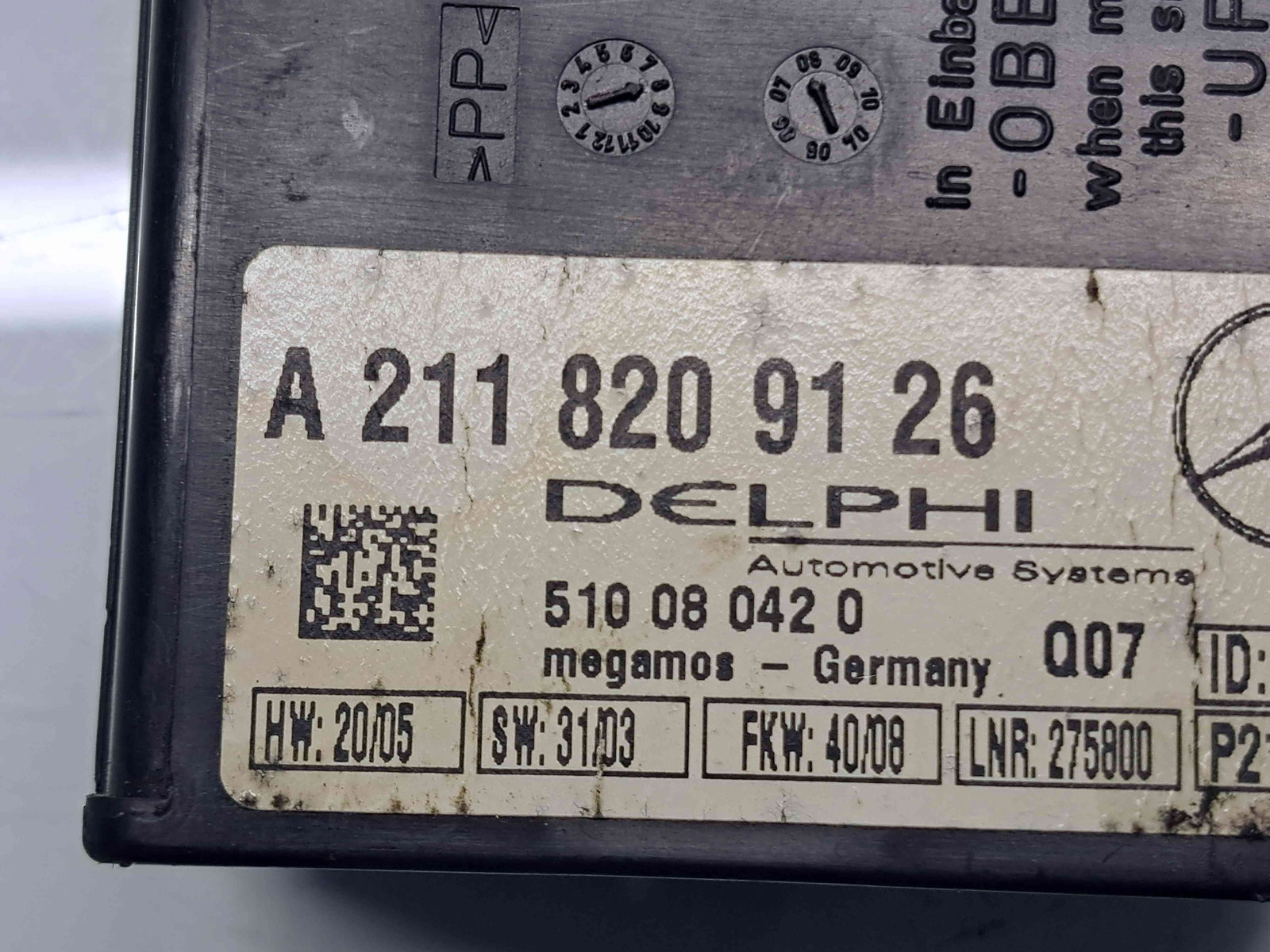 Modul confort Mercedes Clasa C Coupe (CL203) [Fabr 2001-2011] A2118209126 - imagine 4