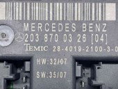  Modul confort Mercedes Clasa C Coupe (CL203) [Fabr 2001-2011] 2038700326