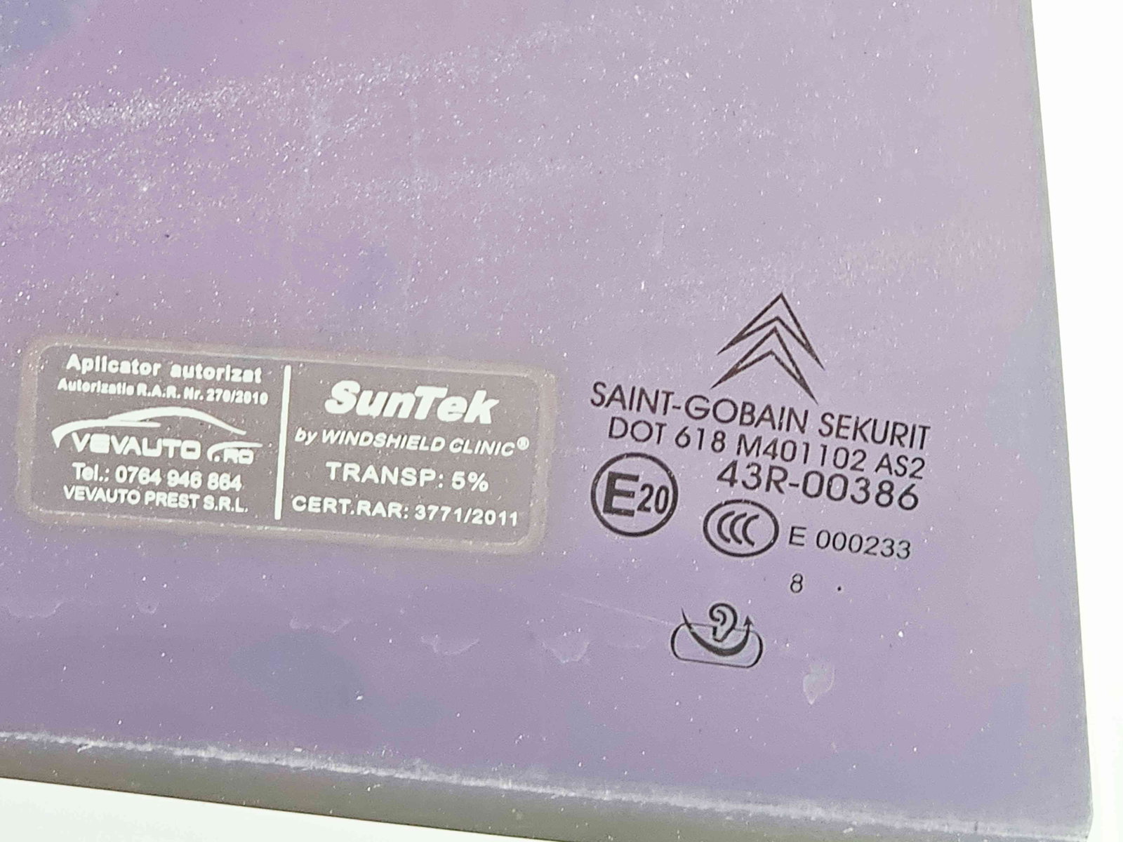 Geam usa dreapta spate Citroen C5 (III) [Fabr 2008-2017] OEM - imagine 2