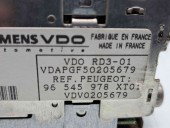  Radio CD Peugeot 206 [Fabr 1998-2009] 96545978XT01
