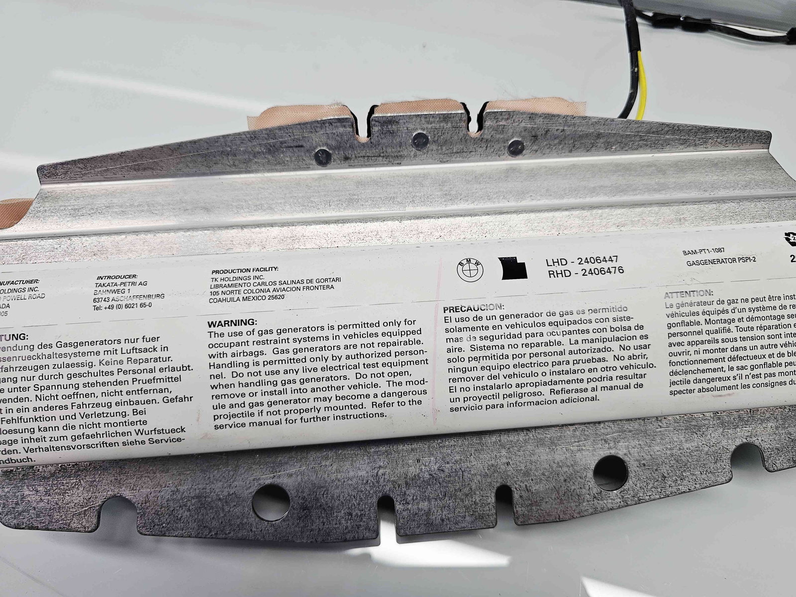 Airbag pasager Bmw X5 (E70) [Fabr 2007-2013] 2406447 - imagine 4