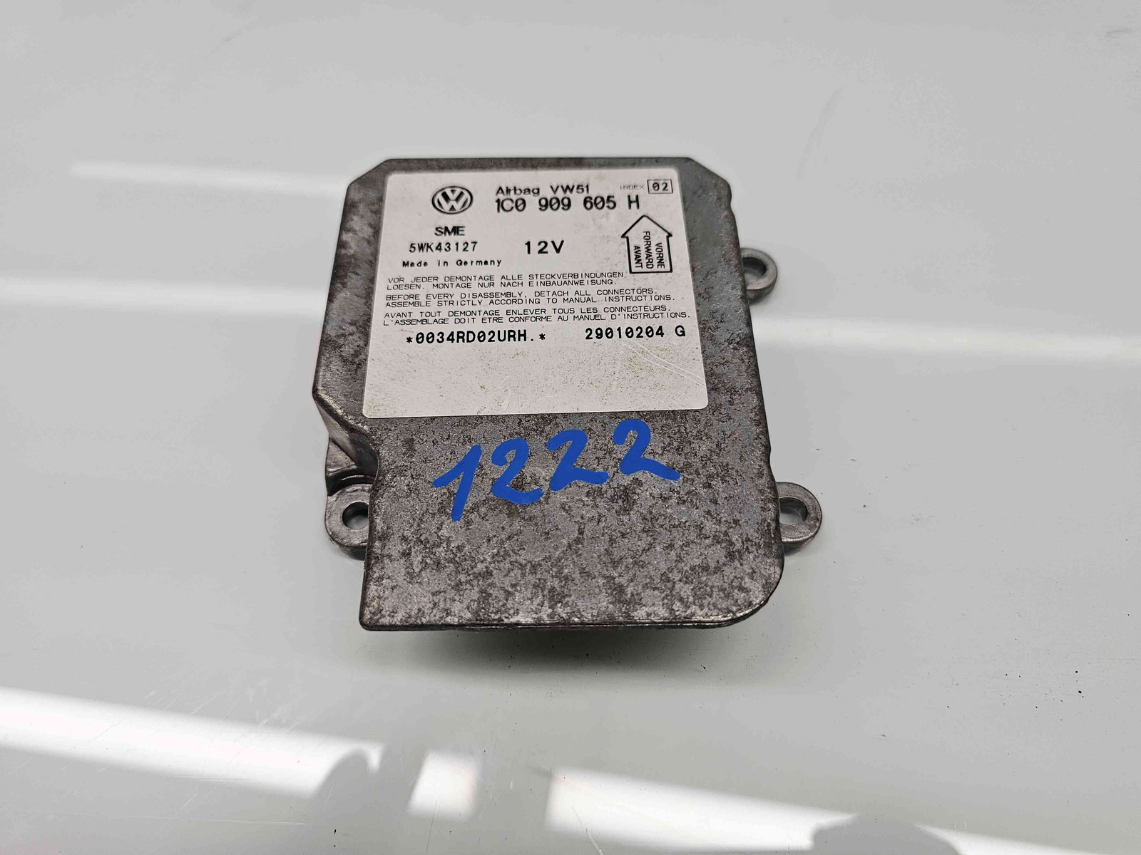 Calculator airbag Skoda Fabia 1 Combi (6Y5) [Fabr 2000-2008] 1C0909605H 1.4 Benz AUA 55KW / 75CP - imagine 1