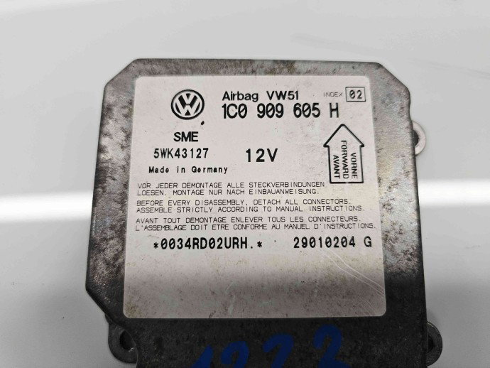 Calculator airbag  Skoda Superb I (3U4) [Fabr 2001-2008] 1C0909605H 1.4 Benz AUA 55KW / 75CP