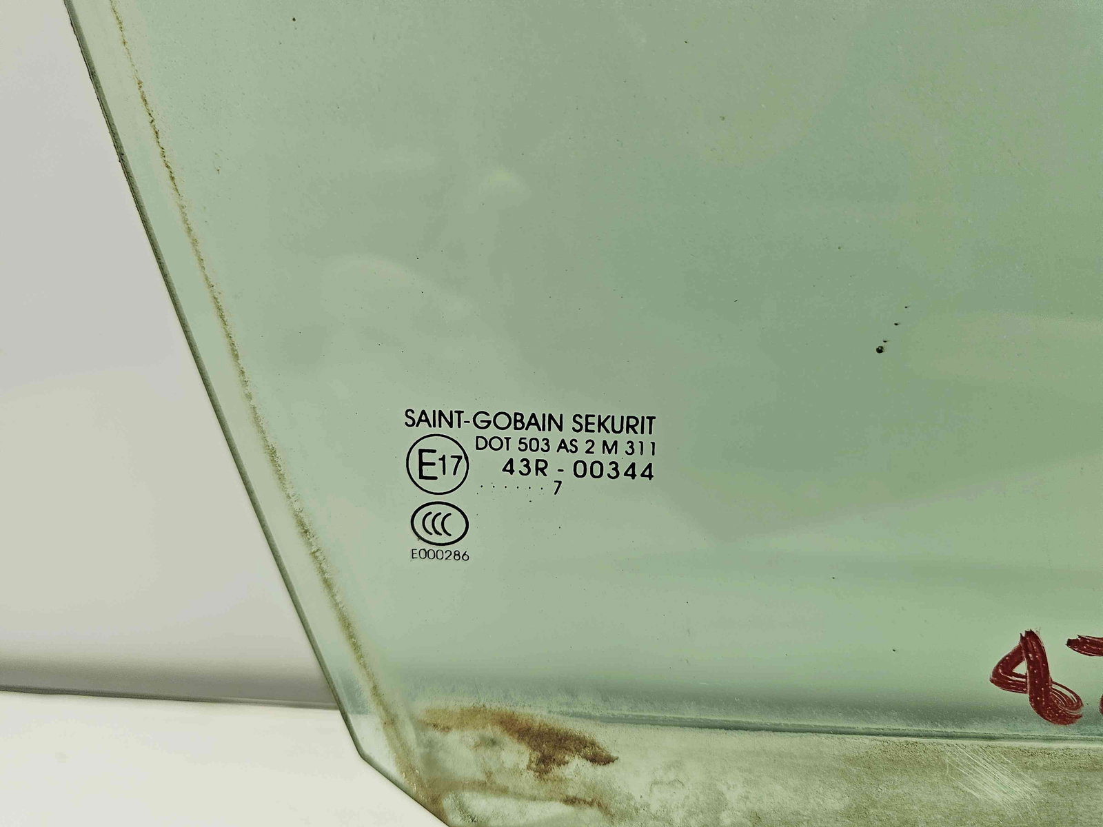 Geam usa dreapta fata Peugeot 206 [Fabr 1998-2009] OEM - imagine 2