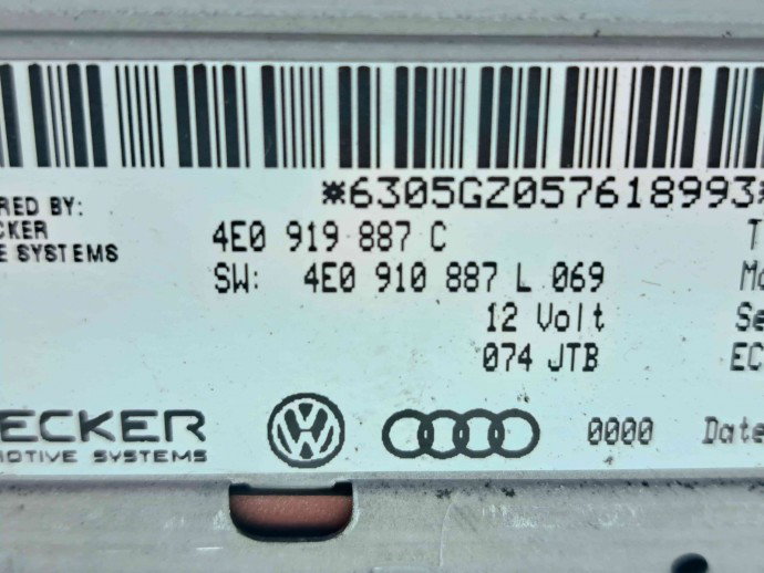  Unitate navigatie Audi A6 (4F2, C6) [Fabr 2004-2010] 4E0919887C
