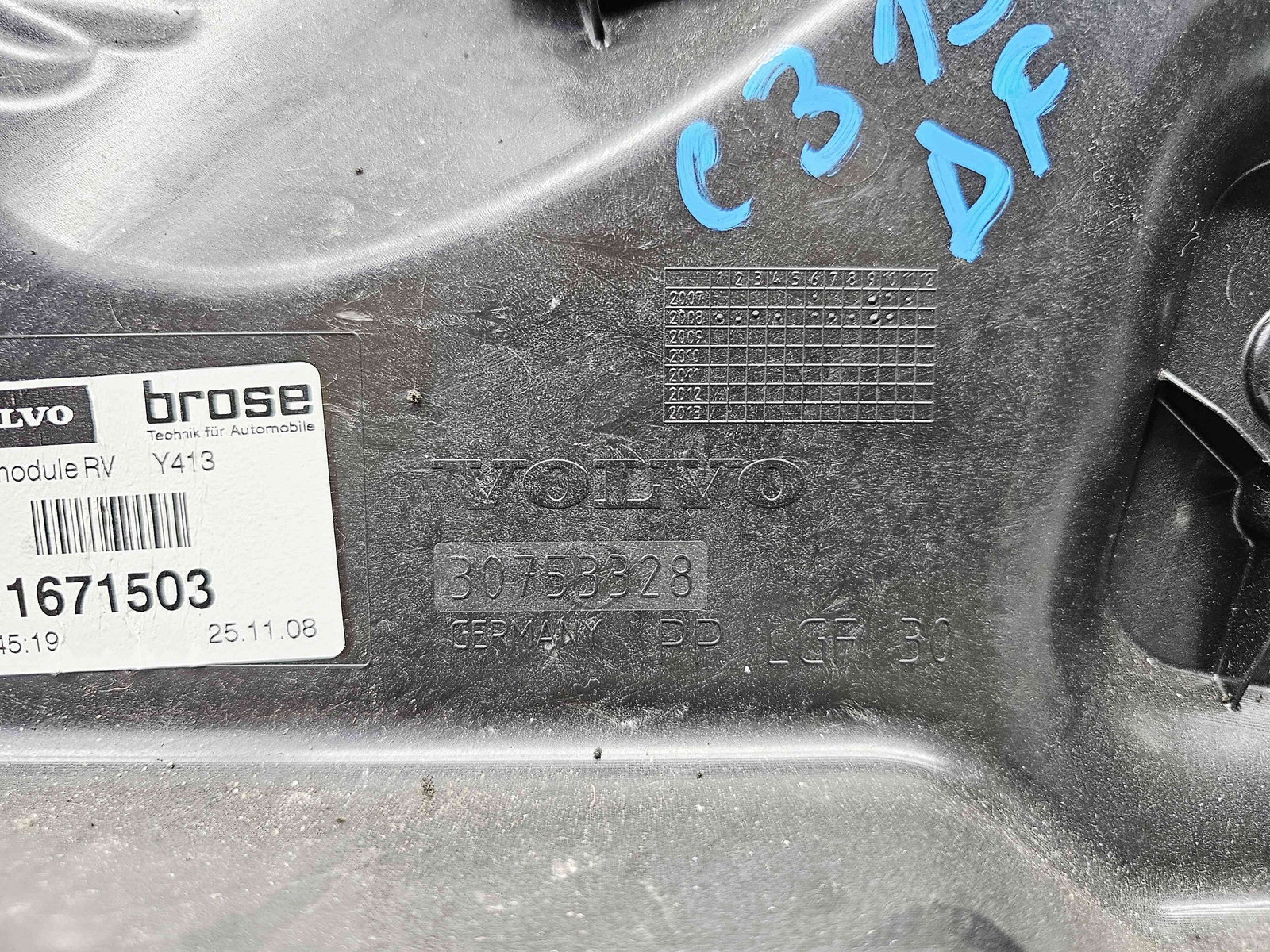 Macara electrica geam dreapta fata XC60 [Fabr 2008-2017] 30753328 - imagine 2