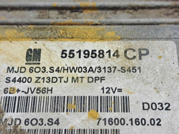 Calculator motor ECU Opel Corsa D [Fabr 2006-2013] 55195814  