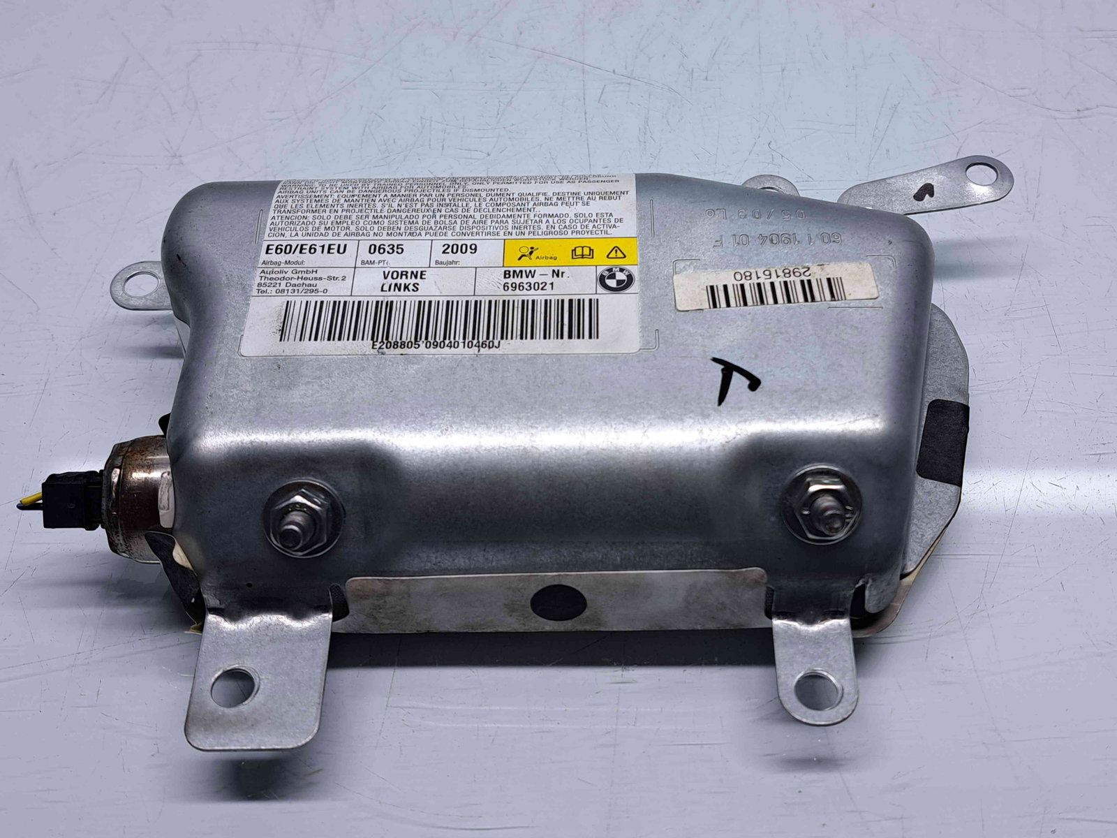 Airbag lateral stanga Bmw 5 (E60) [Fabr 2004-2010] 6963021 - imagine 2