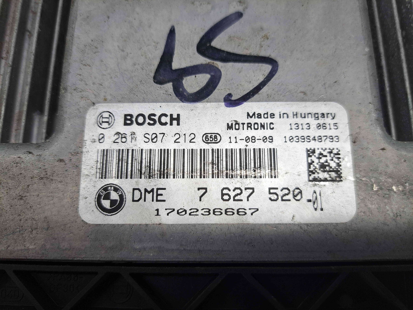 Calculator motor ECU MINI Cooper (R56) [Fabr 2006-2014] 7627520 1.6 N16 90KW / 122CP - imagine 4