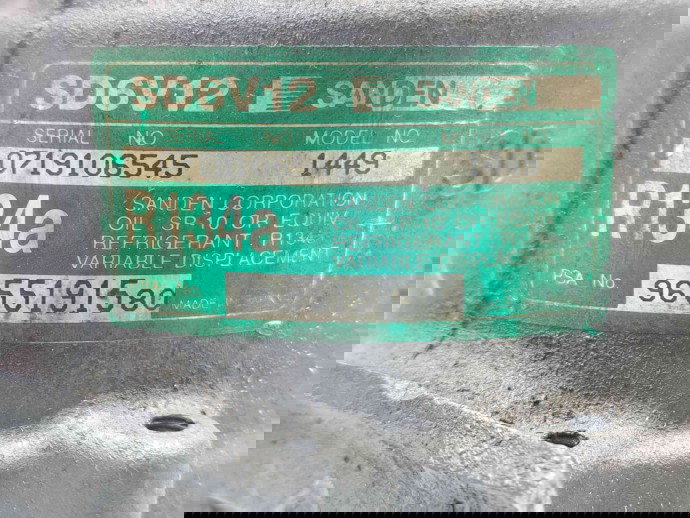 Compresor clima Peugeot 206 [Fabr 1998-2009] 9655191580 1.4 50KW / 68CP  