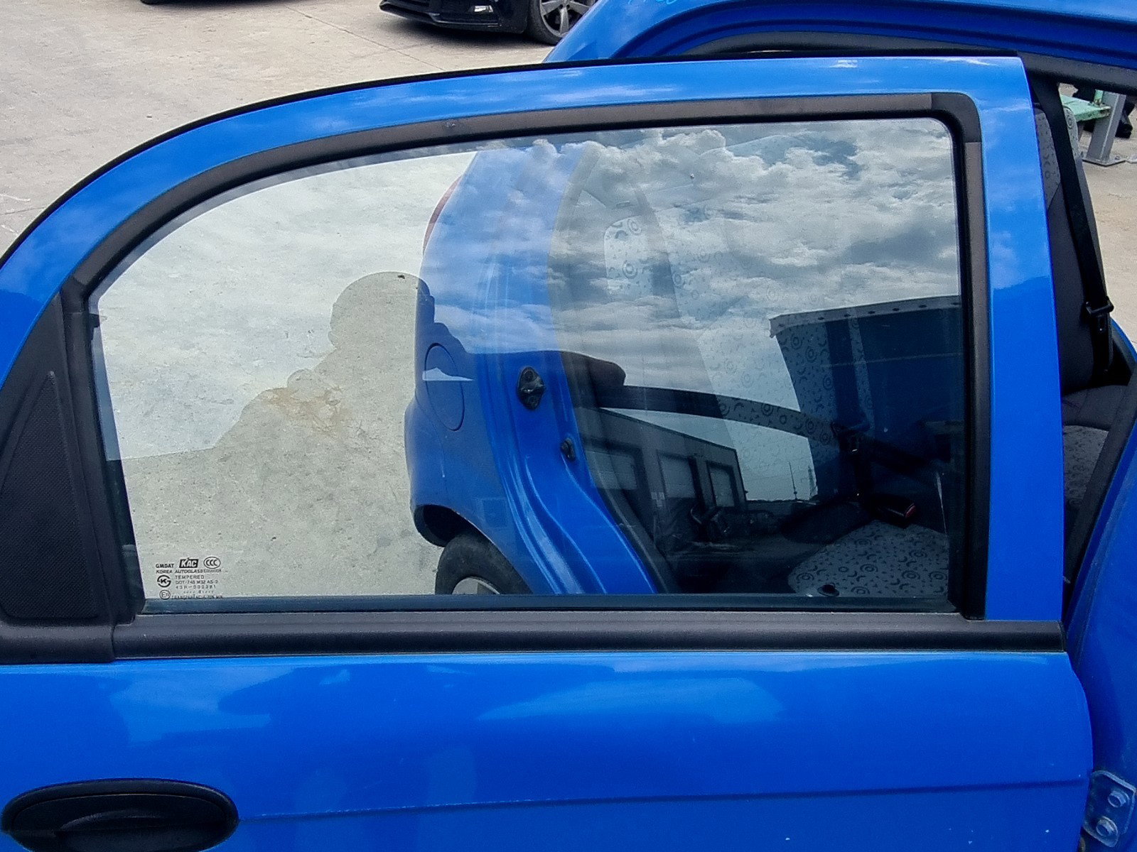 Geam usa dreapta spate Chevrolet Spark (M200/250) [Fabr 2005-2009] 0.8 BENZ A08S3 38KW / 52CP