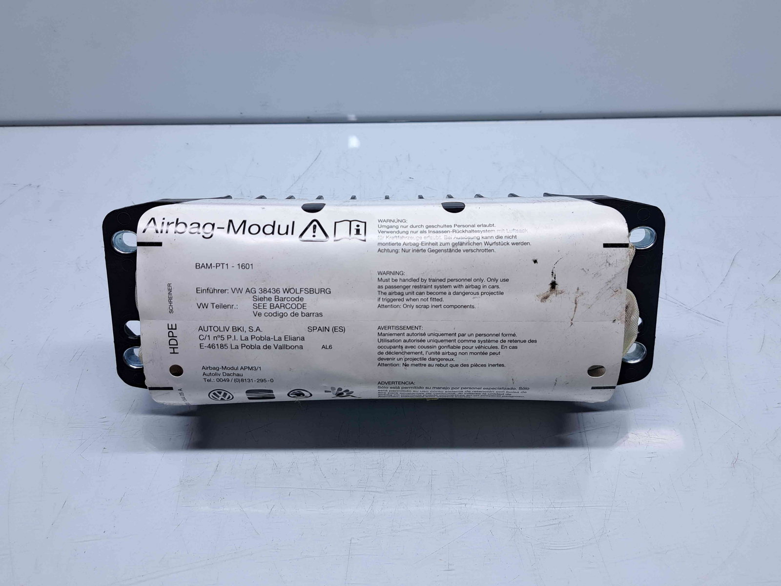 Airbag pasager Seat Leon (1P1) [Fabr 2005-2011] Facelift 1P0880204D - imagine 1