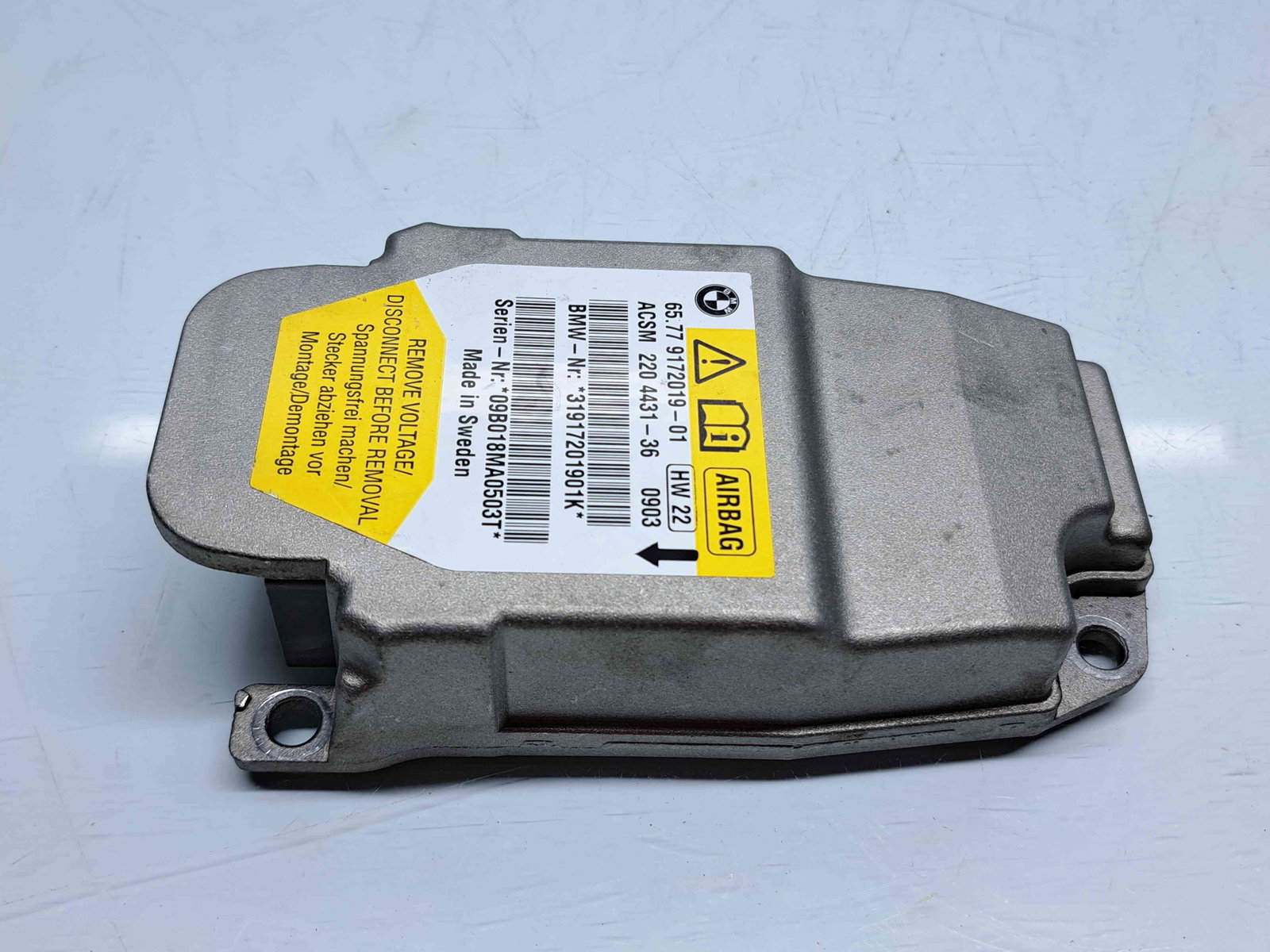 Calculator airbag Bmw 5 (E60) [Fabr 2004-2010] 9172019 2.0 N47D 130KW / 177CP - imagine 1