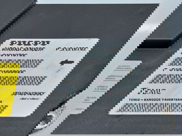 Calculator airbag XC60 [Fabr 2008-2017] 31318792 2.4 D5244T4 136KW / 185CP