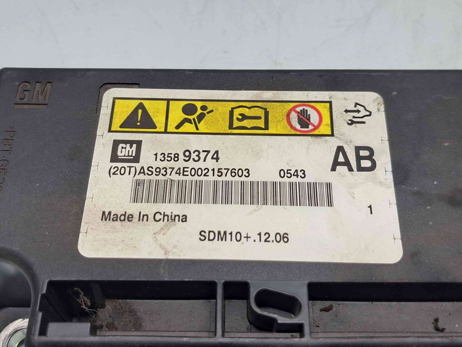 Calculator airbag Chevrolet Cruze (J300) [Fabr 2010-2016] 13589374 1.7 A17DTS 96KW / 130CP - imagine 2