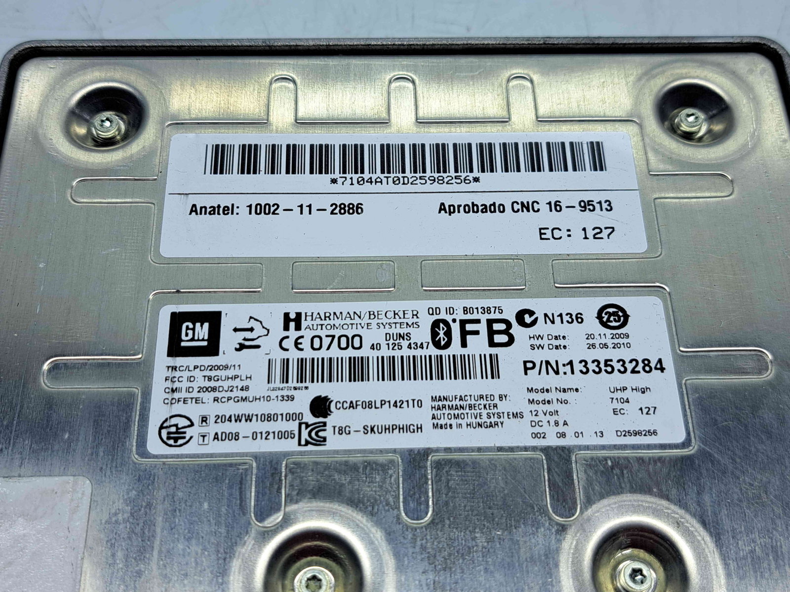 Modul bluetooth Chevrolet Cruze (J300) [Fabr 2010-2016] 1002-11-2886 - imagine 2