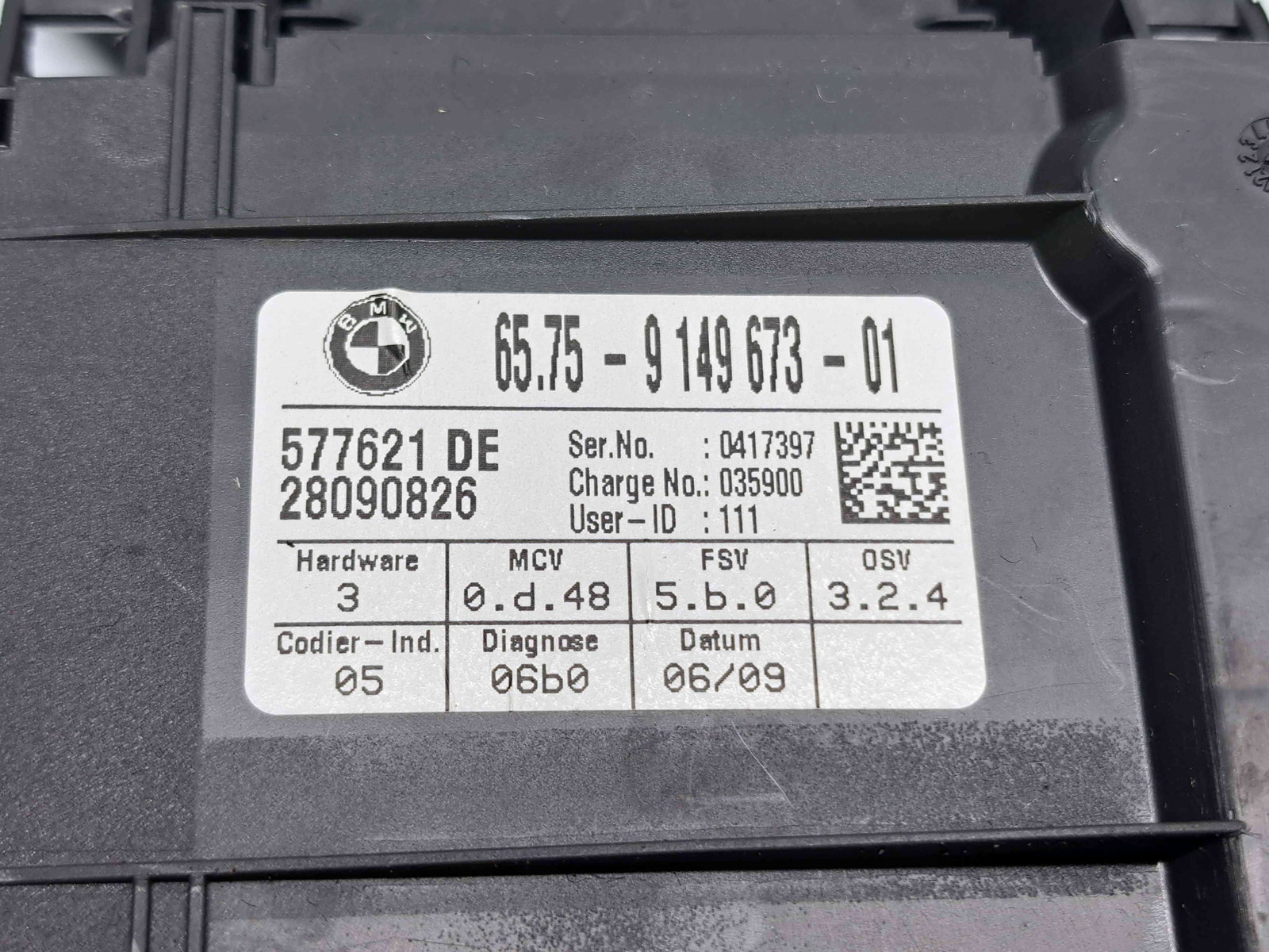 Modul confort Bmw 5 (E60) [Fabr 2004-2010] 9149673 - imagine 2