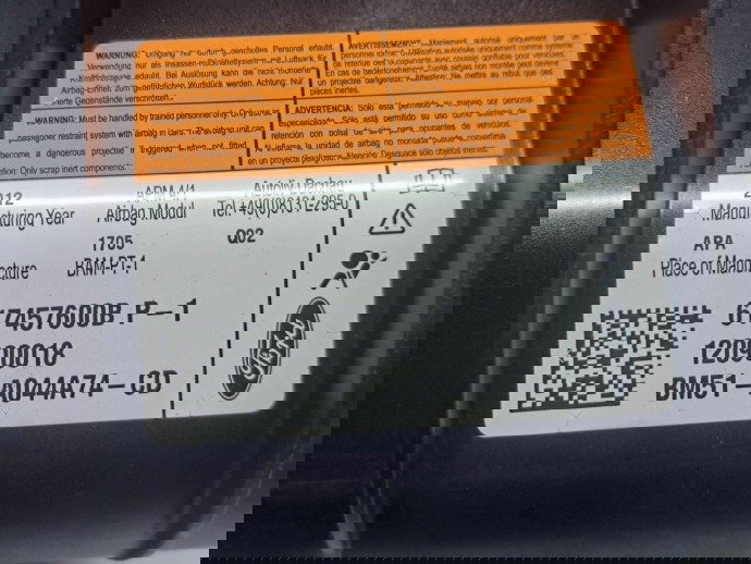  Airbag pasager Ford Focus 3 (CB8) [Fabr 2011-2015] BM51-A044A74-CD