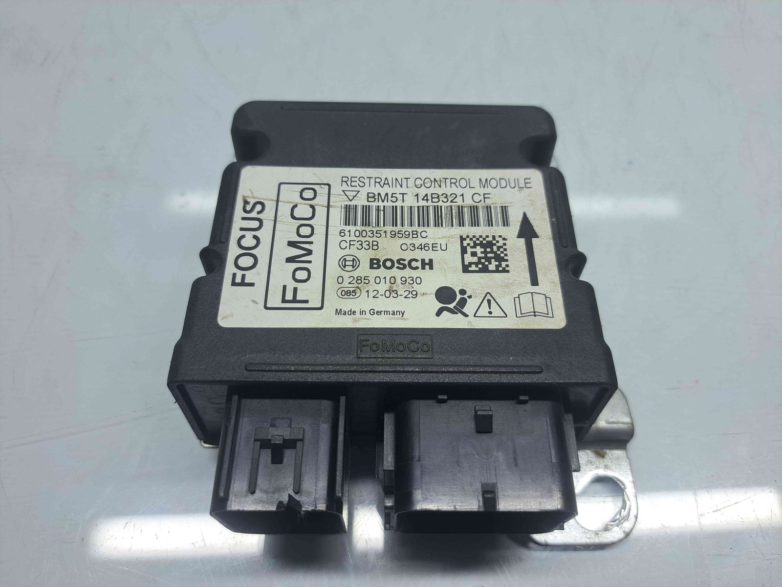 Calculator airbag Ford Focus 3 (CB8) [Fabr 2011-2015] BM5514321CF 1.6 TDCI TZJA 85KW / 115CP - imagine 2