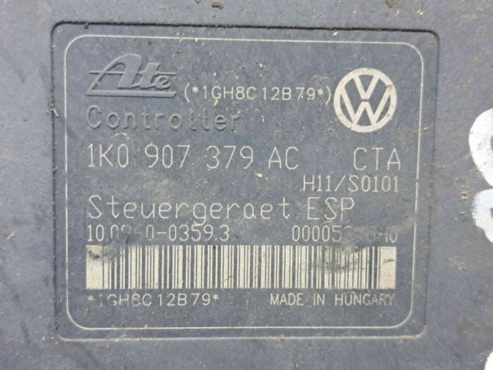 Pompa ABS Audi A3 Sportback (8PA) [Fabr 2004-2013] 1K0907379AC | 1K0614517AE 1.9 TDI BXE 77KW / 105CP  