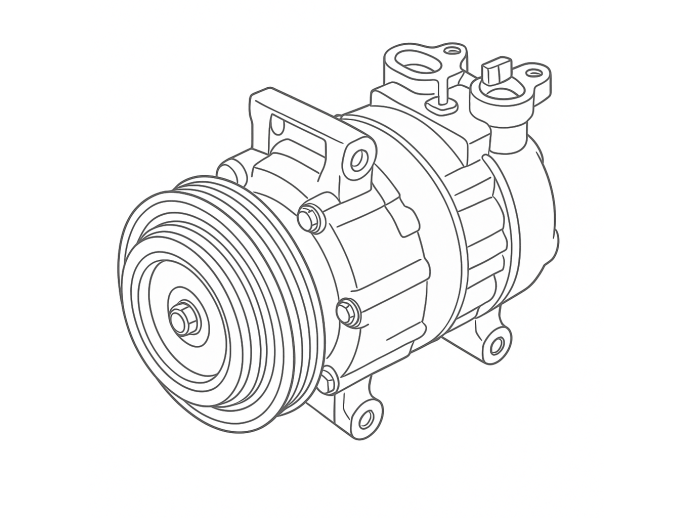 Compresor clima  Renault Scenic 2 [Fabr 2003-2008] 8200600110 / 8200470242 / 7711368685 1.5 DCI K9K722  60KW / 82CP