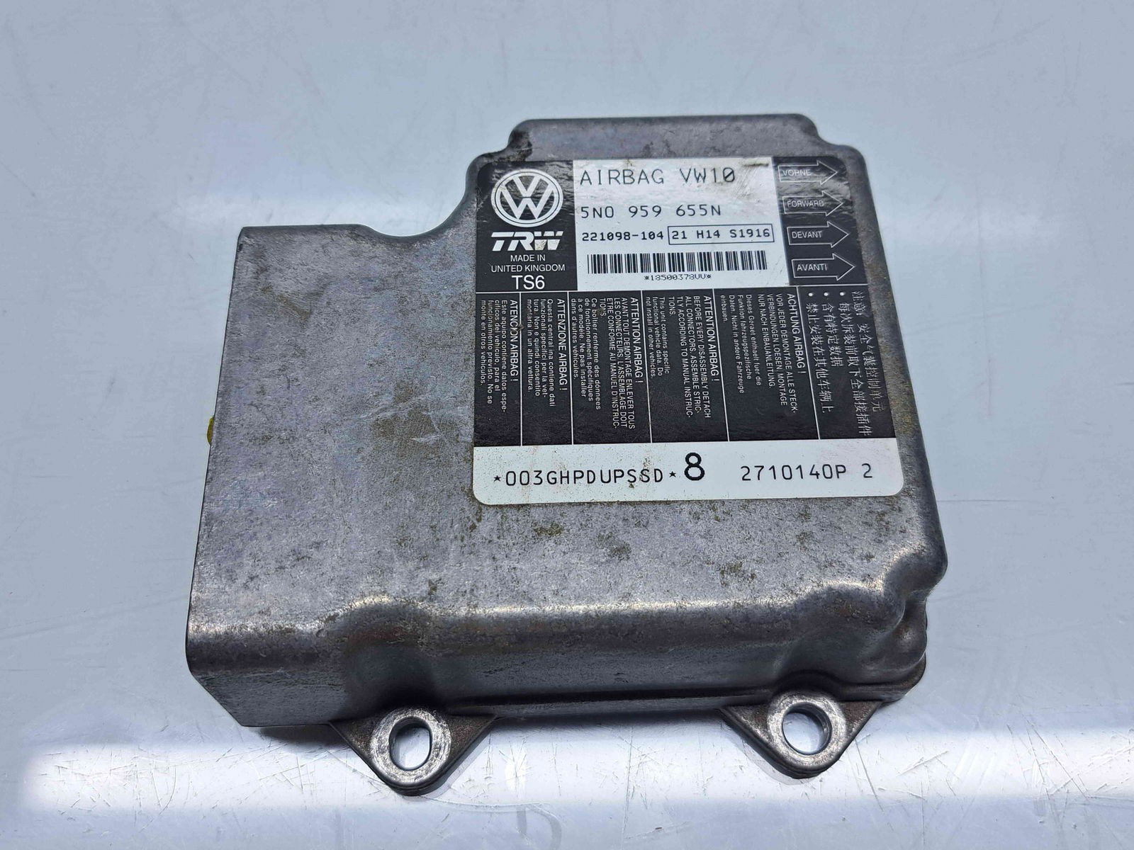 Calculator airbag Volkswagen Tiguan (5N) [Fabr 2007-2016] 5N0959655N 2.0 TDI BKD 103KW / 140CP