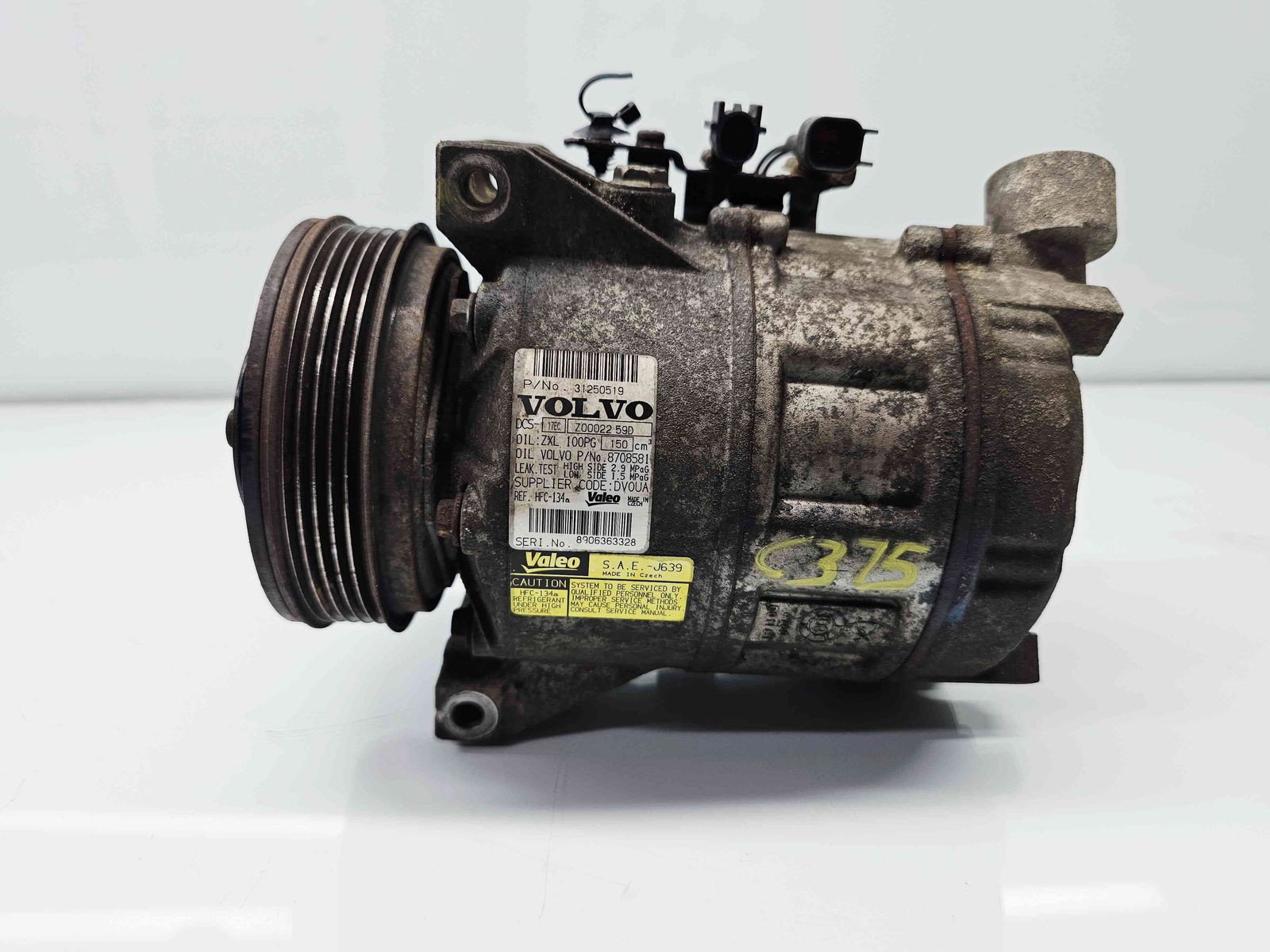 Compresor clima Volvo V70 III (P80) [Fabr 2007-2016] 31250519 2.4 D5244T4 136KW / 185CP - imagine 4