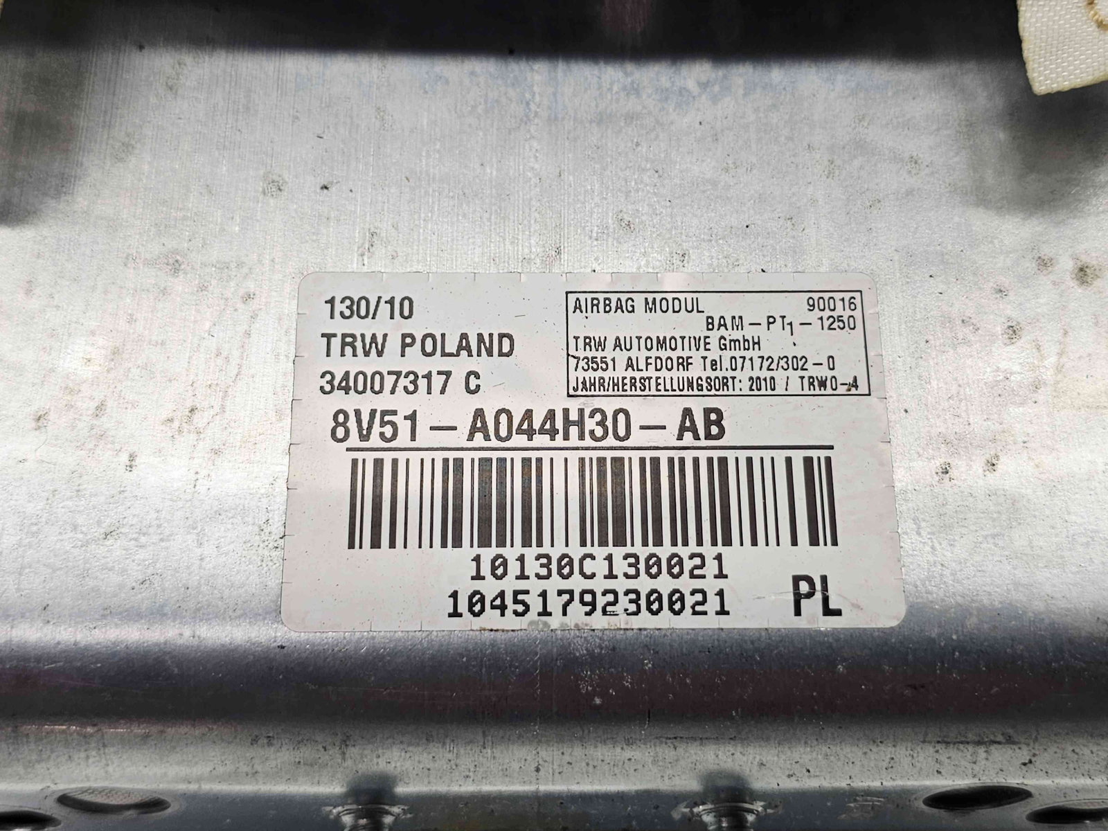 Airbag pasager Ford Fiesta 6 [Fabr 2008-2019] 8V51-A044H30-AB - imagine 3