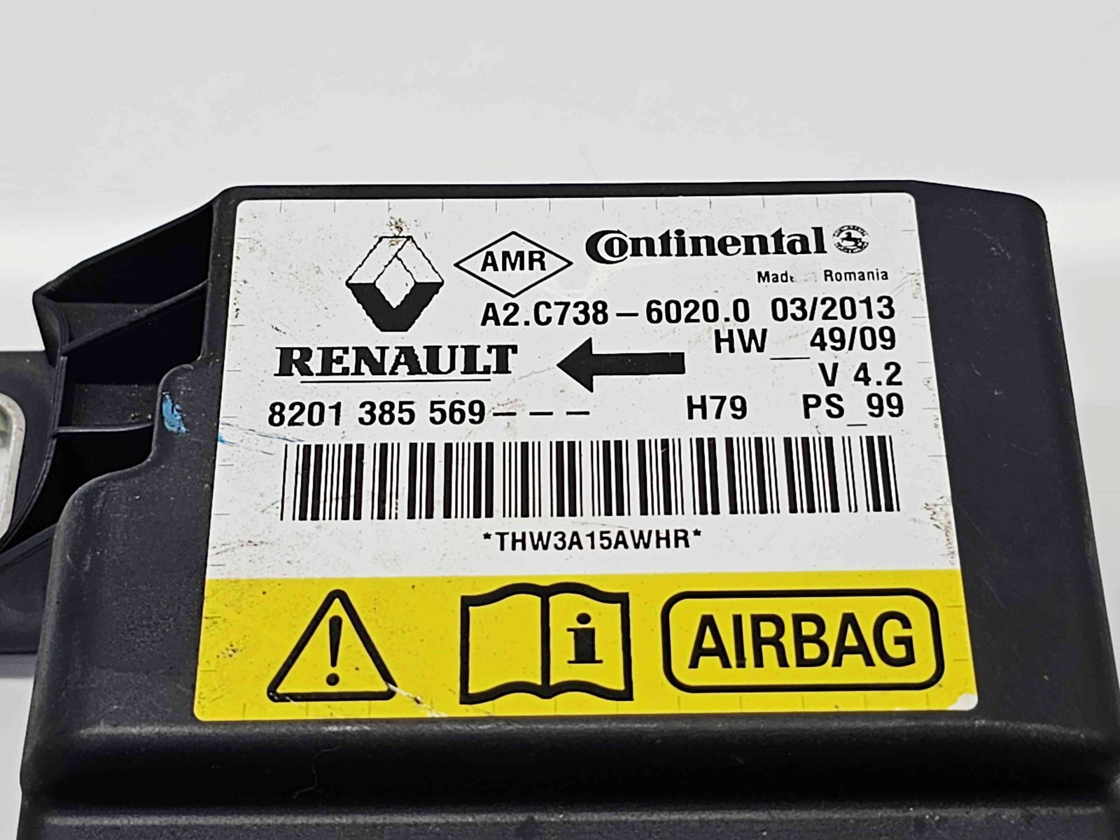 Calculator airbag Dacia Duster (PH2, H79) [Fabr 2013-2017] 8201385569 1.5 DCI K9K-899 81KW / 110CP - imagine 3