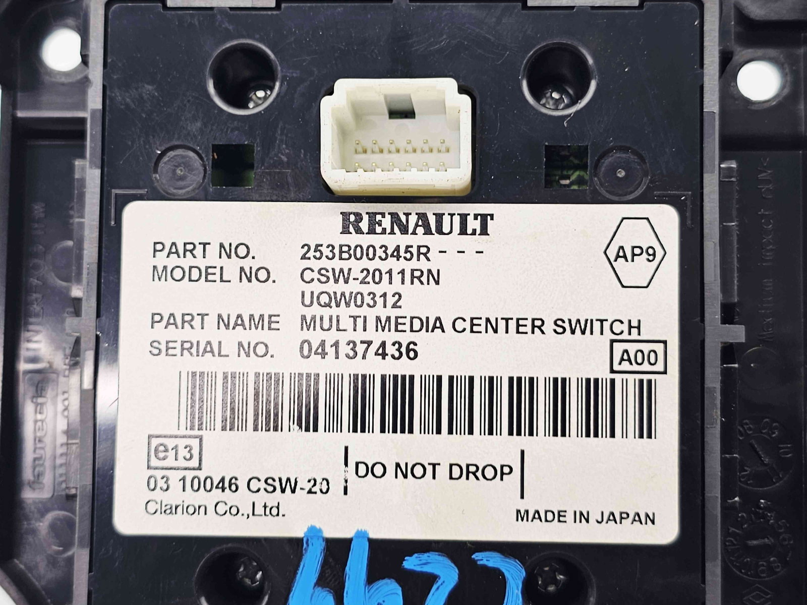 Joystick navigatie Renault Megane 3 (B95) [Fabr 2008-2016] 253B00345R - imagine 4