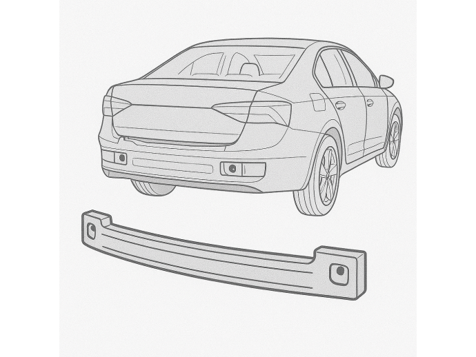 Armatura bara spate Ford Focus 2 (DA) [Fabr 2004-2012] 1.8 TDCI KKDA 85KW / 117CP