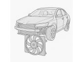 Electroventilator Ford Focus 2 (DA) [Fabr 2004-2012] 3M5h-8C607-RJ 1.8 TDCI KKDA 85KW / 117CP