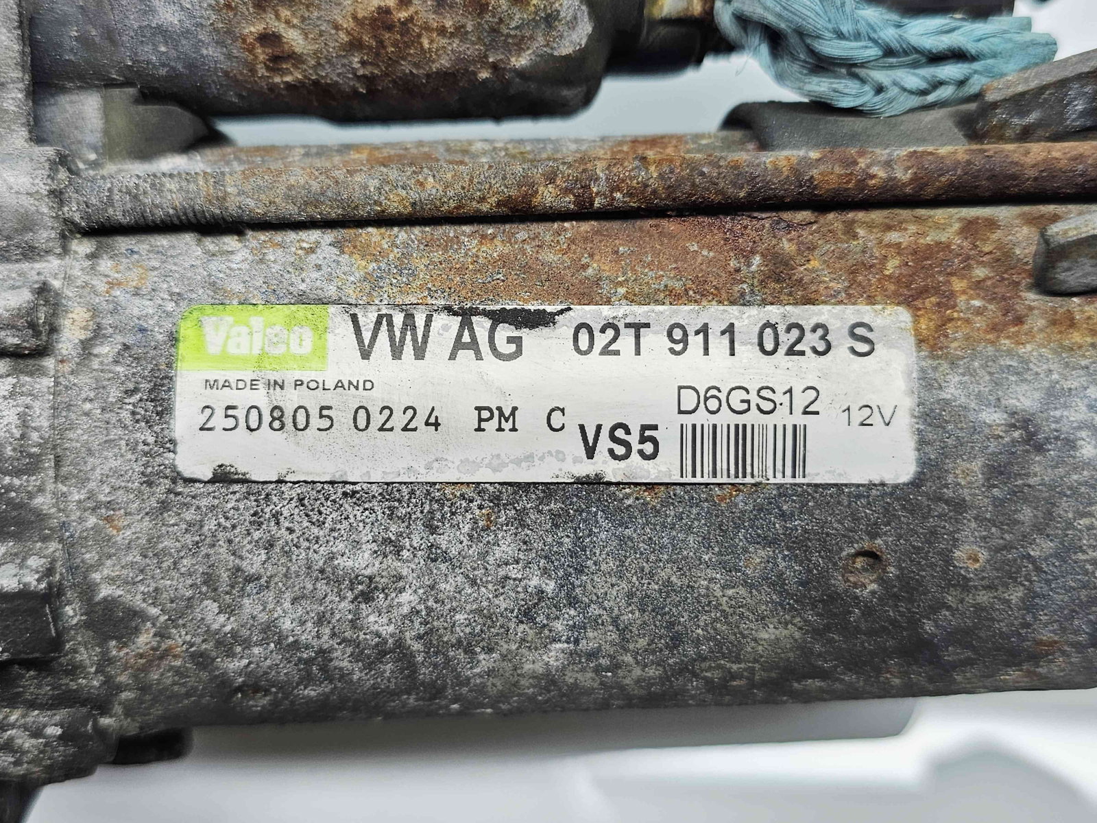 Electromotor 10 dinti Volkswagen Polo (9N) [Fabr 2001-2008] 02T911023 1.2 Benz BME47KW / 64CP - imagine 4