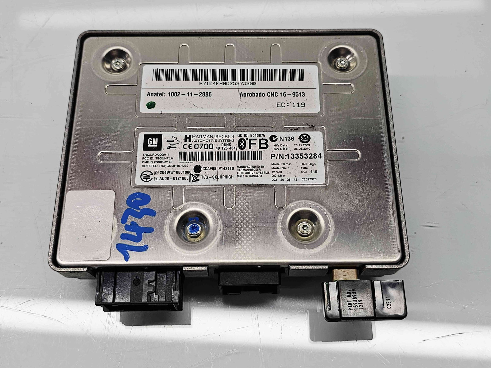 Modul bluetooth Opel Zafira C (E75) Combi [Fabr 2011-2017] 13353284 - imagine 1