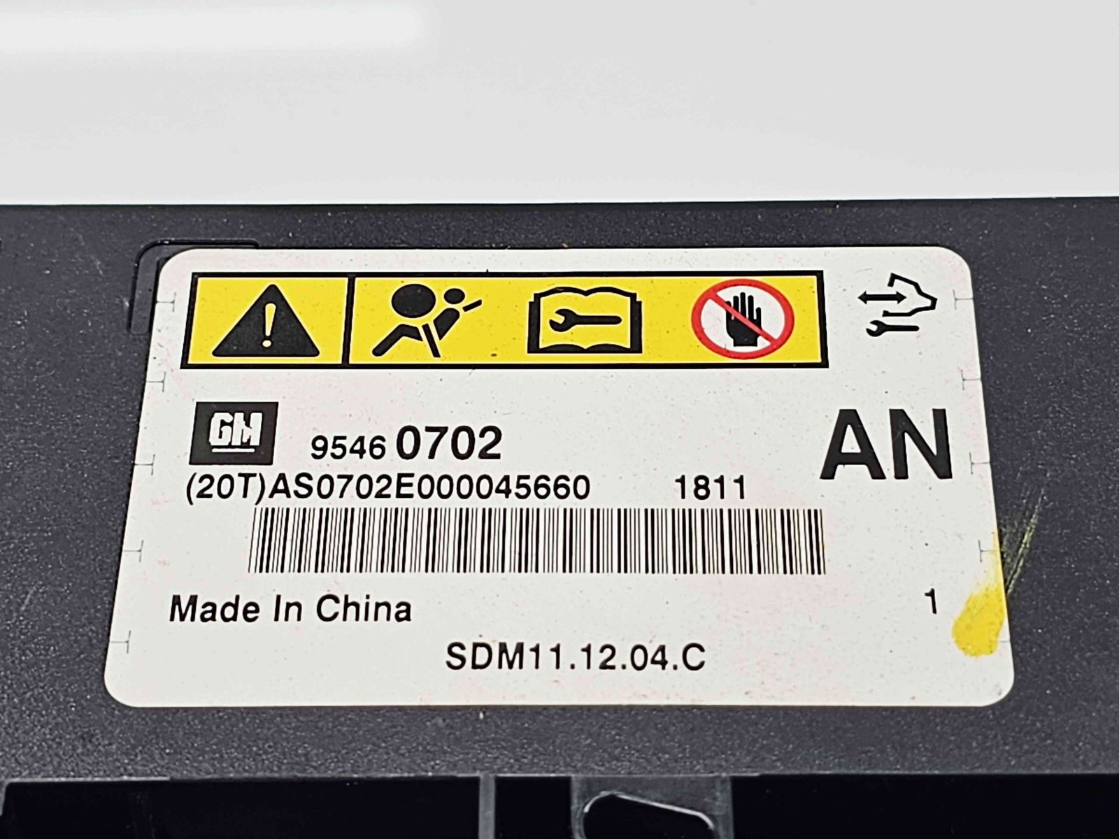 Calculator airbag Chevrolet Captiva (T100) [Fabr 2006-2018] 95460702 2.2 CDTI A22DM 122KW / 166CP - imagine 3