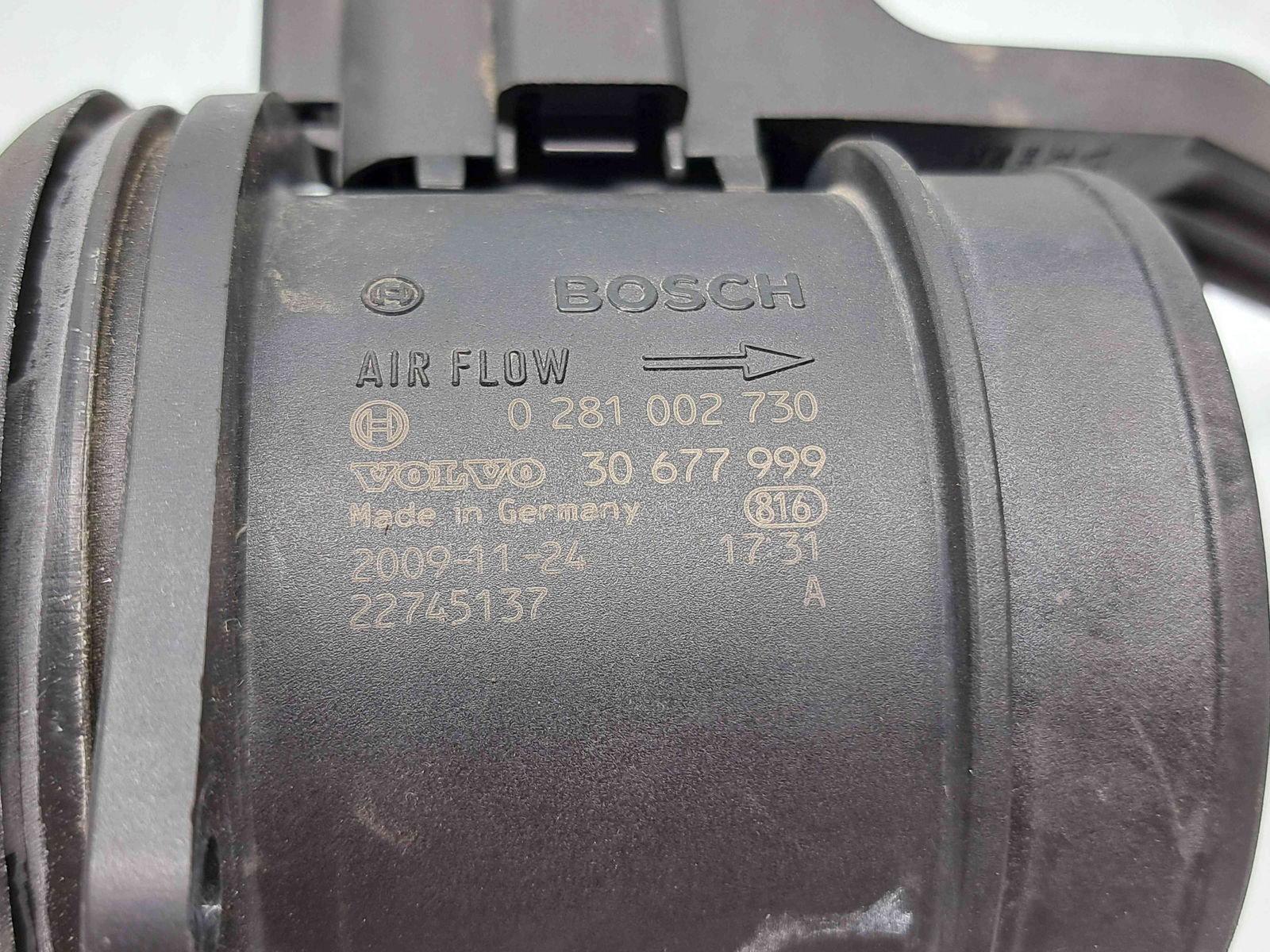 Debitmetru aer Volvo XC60 [Fabr 2008-2017] 30677999 2.4 D5244T4 136KW / 185CP - imagine 4